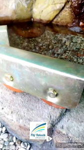 Roda Besi Medan Cor Ganda/Dobel 10 cm