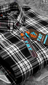 KEMEJA FLANEL 7X LENGAN PENDEK JUMBO COCOK UNTUK BADAN OVERSIZE