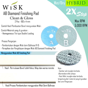 Pengkilap Pinggul Granit & Wisk AB Diamond Finishing Pad