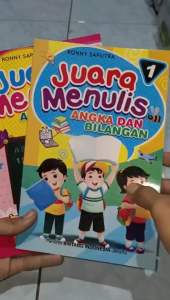 Buku Paket Isi 2 Pcs Juara Menulis Angka & Bilangan Jilid 1 & 2 (16x24cm)