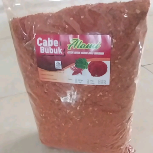 Cabe Bubuk Kasar AROMA DAUN JERUK 1Kg / cabe bubuk super pedas