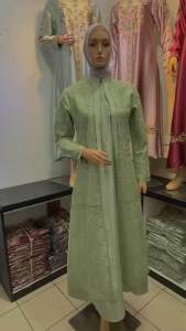 Zf Zeina - HANUM Gamis// Gamis Tille Sapto Bordir// Real Pict