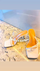 Sandal Wanita Hak Runcing Jepit Mika Terbaru Empuk