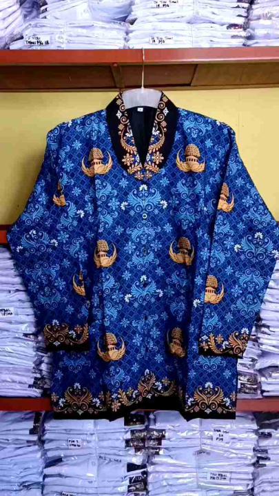 Baju Batik Korpri PGRI Terbaru Wanita Cewek Kusuma Bangsa PDH PNS ASN Dinas Guru Lapis Furing Jumbo Big Size