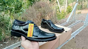 Rumah Sepatu PDH Pantofelan Kantoran Tali Kulit Kilap