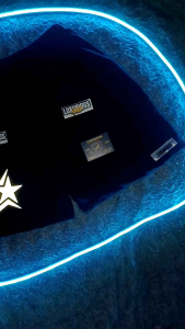 Luxurious - Boxer Reflektif Nyala Bintang Hitam | Celana Pendek