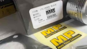 MP CYLINDER BLOCK STEEL FOR WAVE 125 60mm RACING