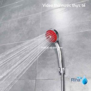 Đầu sen tắm xi mặt đỏ RINA RN211 - đầu sen tắm - bông sen tắm