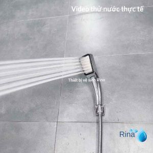 Bộ Vòi sen Tay Sen Tăng Áp Mặt Vuông ABS Siêu Bền RINA RN214