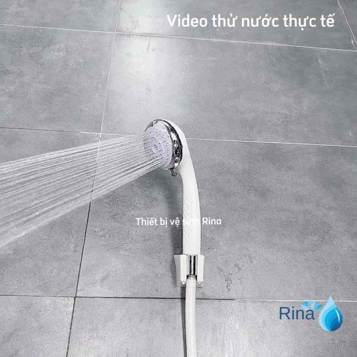 Bộ Tay sen tắm nhựa chỉnh on-off ngắt khóa nước ngay trên đầu Rina ...