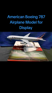 American Airlines B787 20 cm Diecast Airplane Model with Landing Gears & Display Stand Collectible Items 8 Inches