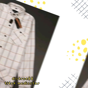 kemeja flanel lengan panjang baju kemeja pria imprort