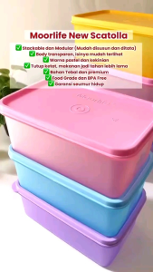 Moorlife - Scatolla Small UK 880Ml / Tempat Bekal / Tempat Penyimpanan / Toples