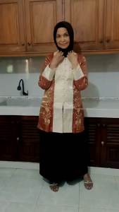 Baju Wanita Blouse Salma Satin 1Baju Pesta Handini Fashion