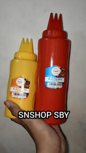 BOTOL MAYONAISE 3 LUBANG BOTOL SAOS BOTOL KECAP BOTOL SUSU BOTOL SERBAGUNA