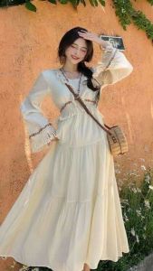 Ruth Tiered Boho Maxi Dress Wanita Model Terbaru Elegan Cantik Menawan