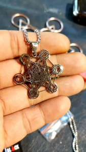 METATRON 7 CAKRA STAINLESS STEEL PENDANT LIONTIN