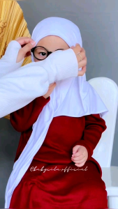 Jilbab anak Perempuan Krudung jersey Segitiga Instan Anak 1-5 Tahun