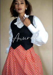ADELINE Vest Wanita Vintage Aesthetic|Anuratu Store Official