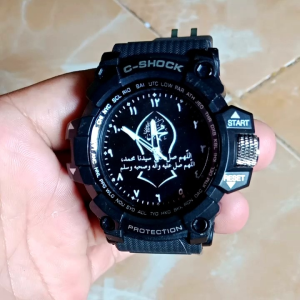 AJ SHOP Jam Tangan Custom Tulisan Nama | Bisa Request Nama Sendiri- Jam Tangan Darkah Arab Logo LAFAS MATA PUTIH Terbaru-Terlaris-Termurah