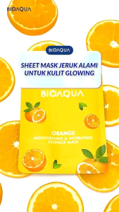 BIOAQUA Orange Essence Mask – Rahasia Kulit Cerah & Lembap Alami!