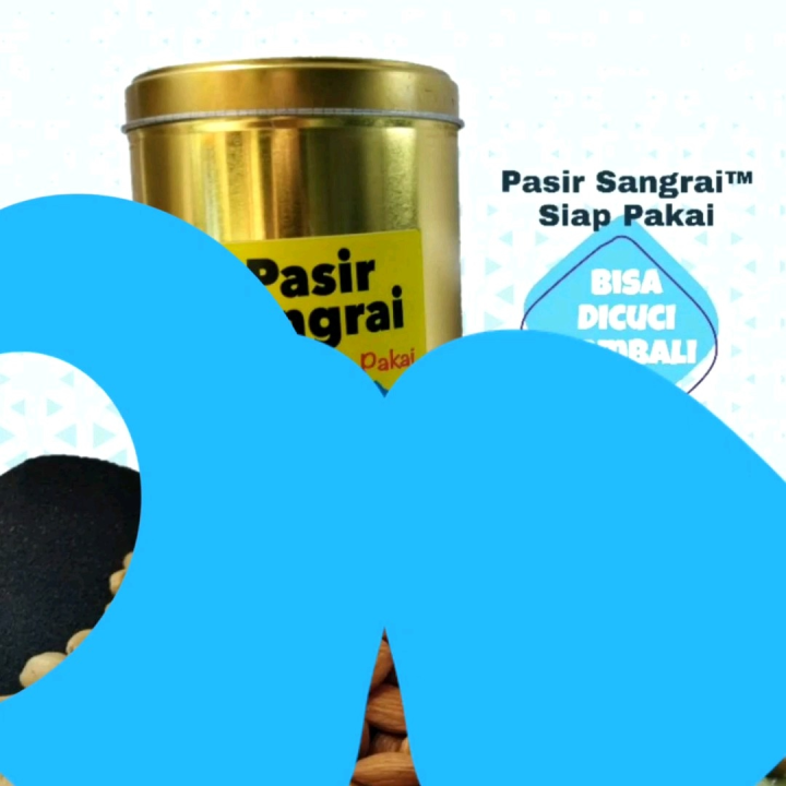 Pasir Sangrai® Siap Pakai - SUPER HALUS - Kemasan Toples Kaleng Emas 1 Kg / Pasir Goreng Kopi / Pasir Goreng Kedelai / Pasir Goreng Kacang / Pasir Goreng Maggot