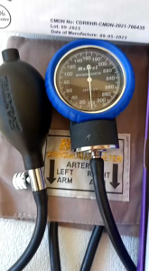 Baxtel APG BLUE Ring Aneroid Sphygmomanometer BP/ROYAL BLUE DELUXE Stethoscope