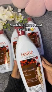 HARVA Shampoo Ginseng Soft & Smooth 600ML | Shampo Atasi Rontok Menghaluskan Rambut