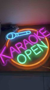 ป้ายไฟ ป้ายไฟร้าน ป้ายไฟตัวอักษร ป้ายไฟled ป้ายไฟวิ่ง ป้ายไฟคาราโอเกะ ป้ายไฟ Karaoke-Open