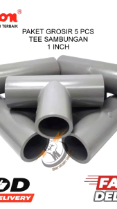 ( 5 PCS) PRALON TEE 1" AW/TEE 1"INCH/CABANG 3/SAMBUNGANG PIPA CABANG 3/FITTING PIPA MEREK PRALON AW.