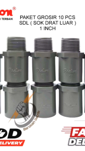 (10 PCS)SOK DRAT LUAR (SDL) 1" INCH AW PRALON/VALVE SOCKET 1" AW / SOCK DRAT LUAR 1" AW / SDL PVC 1"