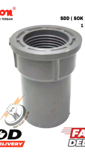 SDD SOK DRAT DALAM PIPA PVC 1"INCH / SDD 1" FAUCET SOCKET MEREK PRALON / SOK PVC DRAT DALAM PRALON