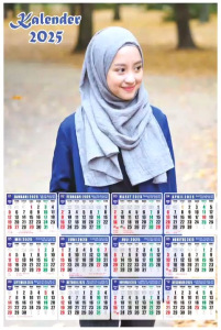 KALENDER 2025 CUSTOM FOTO BEBAS DESAIN (beli banyak bisa nego)