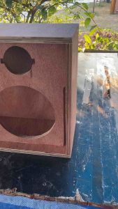 ตู้เปล่างานดิบไม้แท้ 15 มิล 8นิ้ว 4ดอก แหลม 4 ดอก กั้นห้องแยกครึ่ง