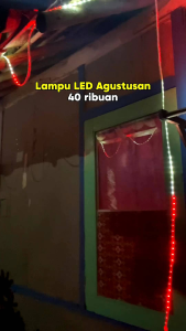 Lampu Hias 17 Agustus Merah Putih Panjang 8 Meter Waterproof