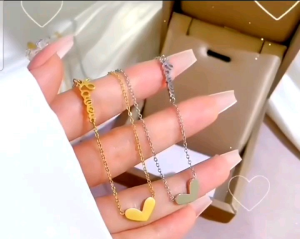 DÂY CHUYỀN TITAN MẶT TITAN HOA HỒNG ĐÍNH ĐÁ- TITAN CHUẨN LOẠI 1 KO ĐEN