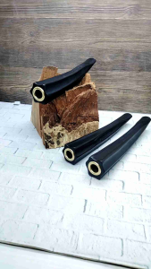 Once pipa klokotan kayu galih kelor hitam model blimbing segi enam B84