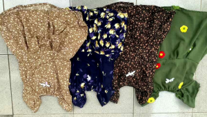 ISI 10PCS baju daster anak perca sambung NON OBRAS daster anak baju tidur anak rayon motif random estimasi 0-2tahun