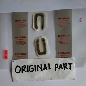 Emblem Logo Honda Scoopy 2021 2022 K2F HURUF (C) warna silver chroom 3D asli original Bawaan pabrik