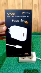 CHARGER V29 ORIGINAL ASLI V30 PRO PREMIUM SUPER FAST CHARGING 80 WATT 80W  DUAL MESIN FLASH CHARGE TYPE C CARGER TEPSI HIGH QUALITY V8060L0A0-EU CASAN  Y100 Z27x X FOLD PLUS  S15 S17