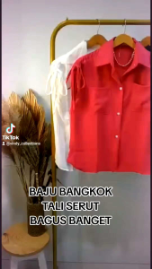 BLOUSE CANTIK LENGAN  SERUT VARIASI IBLOUSE CANTIK LENGAN  SERUT IMPORT BANGKOK  (ld  104CM)