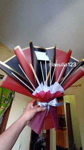 (Promo) buket kosongan premium (free kartu ucapan) +tusuk sate( panjang 40cm lebar 30cm)