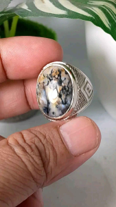 cincin batu akik dendrit natural realpic