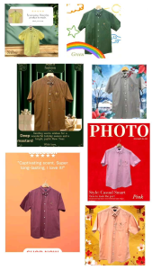 Mans Premium Quality Short sleeve(lengan pendek)multicolour casual shirt