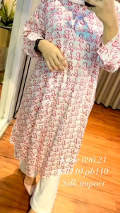 BISA COD LONG TUNIK BARBIE SILK IMPORT REALPICT 100%