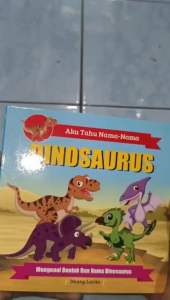 board book aku tahu nama nama dinosaurus(15x15cm)