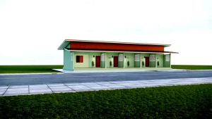 แบบบ้านโมเดิร์นพักอาศัยรวม 1 ชั้น