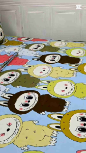 Sprei motif Labubu / sprei 180 / seprei 120 / sprei 160 /seprei 200 sprei karakter anak motif Lucu/ sprei katun / sprei homemade/sprei murah /sprei anti geser/grosir sprei