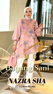 MDLY BAYANG SANI: Baju Atasan Wanita Muslimah Bayang Sani Tunic