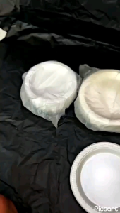 Piring Mika Plastik Sekali Pakai P6 P7 P9 Isi 50 Pcs Piring Plastik Putih Susu